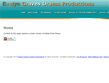 Tablet Screenshot of evelyngravesdrama.org